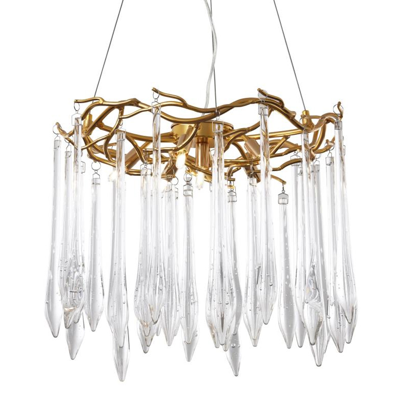 Люстра Crystal Rain Gold Золотой Люстра Crystal Rain Gold Золотой в Волгограде | Loft Concept