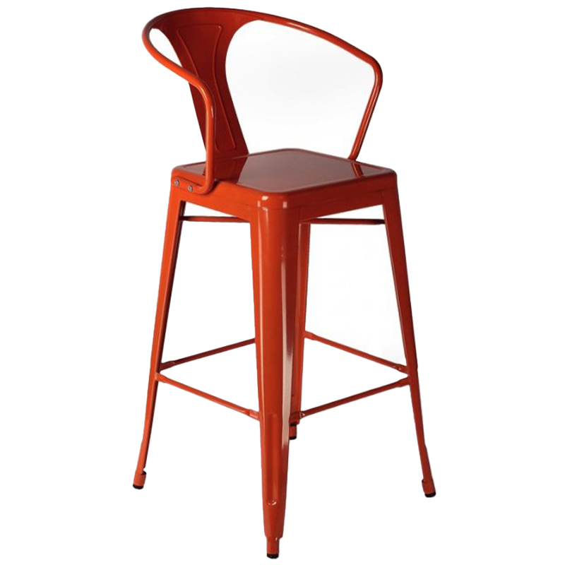 Барный стул Tolix Bar Stool 75 Armchair Backed Черный Оранжевый Красный Желтый Белый Барный стул Tolix Bar Stool 75 Armchair Backed Черный Оранжевый Красный Желтый Белый в Волгограде | Loft Concept