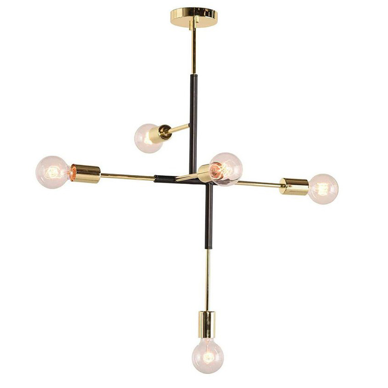 Люстра Atomium Chandelier black Золотой Черный Люстра Atomium Chandelier black Золотой Черный в Волгограде | Loft Concept