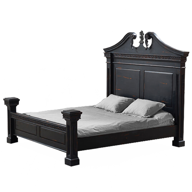 Кровать Gothic Style Bed Черный Кровать Gothic Style Bed Черный в Волгограде | Loft Concept