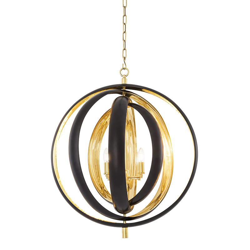 Люстра Eichholtz Chandelier Riley Черный Золотой Люстра Eichholtz Chandelier Riley Черный Золотой в Волгограде | Loft Concept