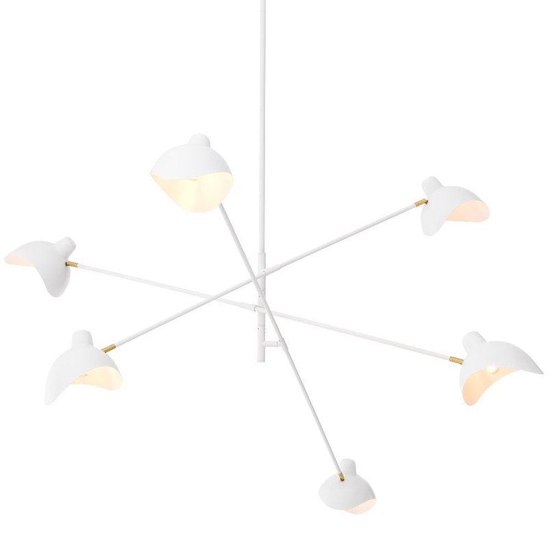 Люстра Eichholtz Chandelier Meryll White Латунь Античная полированная Белый Люстра Eichholtz Chandelier Meryll White Латунь Античная полированная Белый в Волгограде | Loft Concept