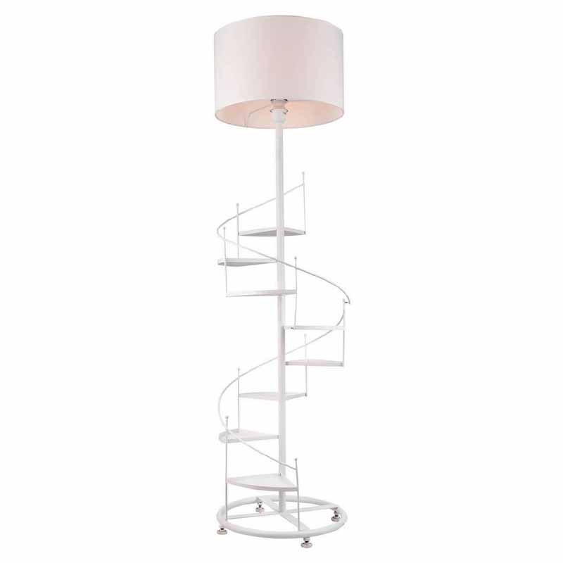 Торшер Spiral Staircase Floor Lamp White Белый Торшер Spiral Staircase Floor Lamp White Белый в Волгограде | Loft Concept