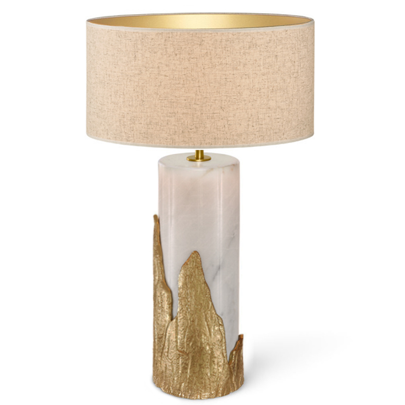 Настольная лампа Amber TABLE LAMP Ginger and Jagger Золотой Белый Настольная лампа Amber TABLE LAMP Ginger and Jagger Золотой Белый в Волгограде | Loft Concept