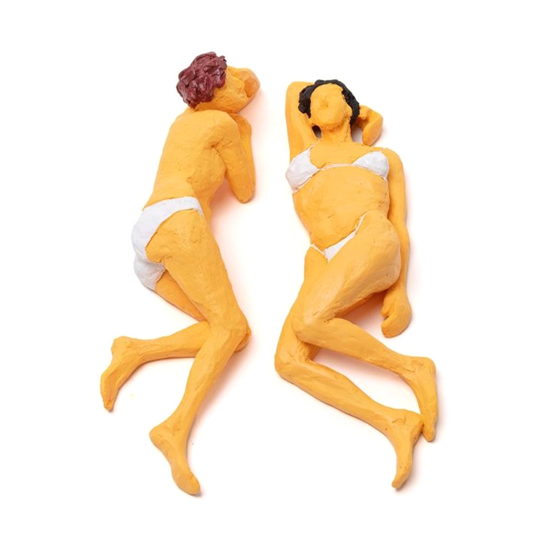 Статуэтка Seletti Maya & Sofia Желтый Белый Статуэтка Seletti Maya & Sofia Желтый Белый в Волгограде | Loft Concept