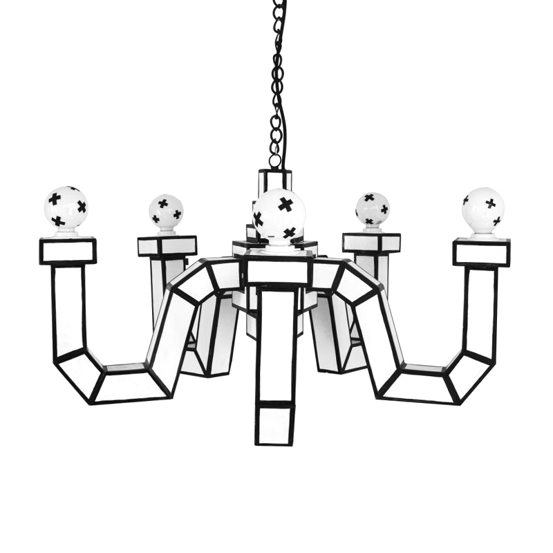 Люстра Seletti Cut & Paste Белый Черный Люстра Seletti Cut & Paste Белый Черный в Волгограде | Loft Concept