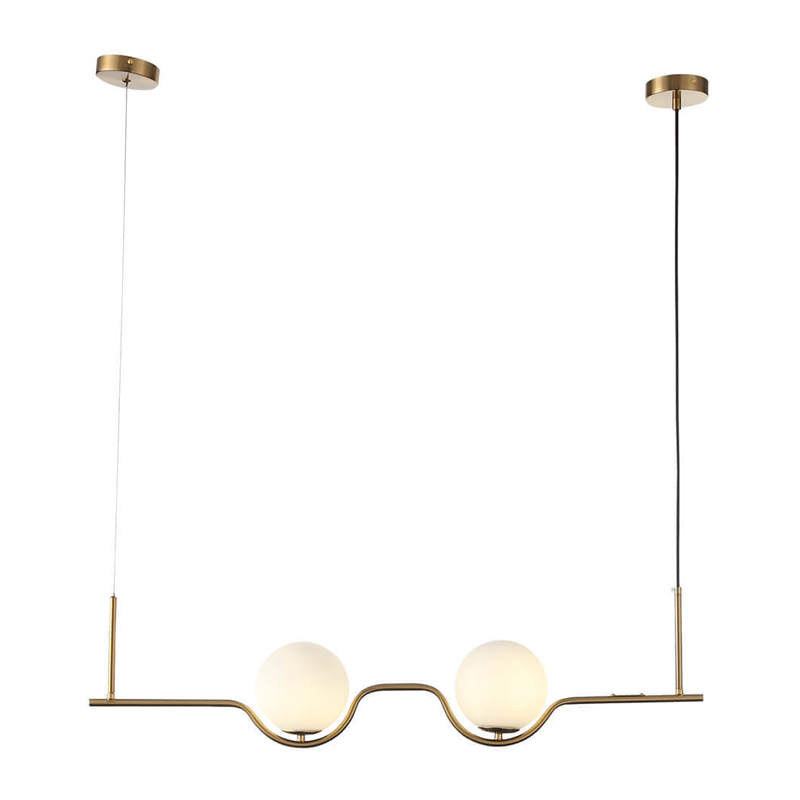 Люстра B.LUX C Ball Linear Латунь Белое матовое стекло Люстра B.LUX C Ball Linear Латунь Белое матовое стекло в Волгограде | Loft Concept