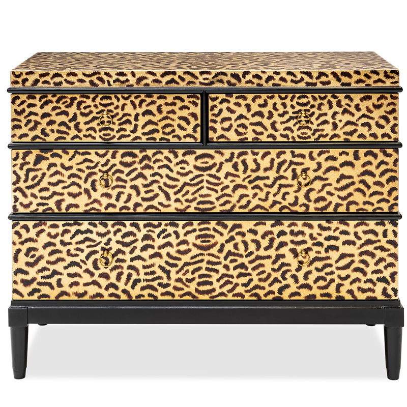 Комод DRESSER KRIZIA leopard Карамель Черный Комод DRESSER KRIZIA leopard Карамель Черный в Волгограде | Loft Concept