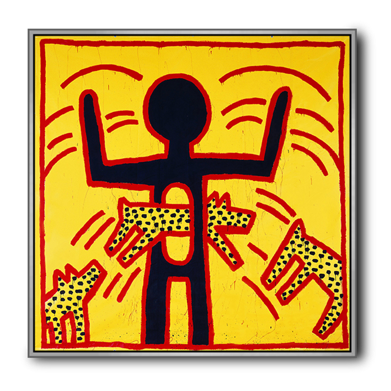 Постер Keith Haring 9 Черный Красный Желтый Постер Keith Haring 9 Черный Красный Желтый в Волгограде | Loft Concept