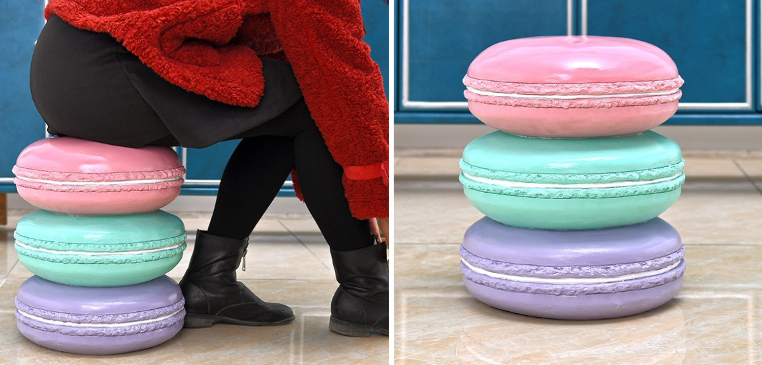 Приставной табурет Макарон Three Macaroon Stool - фото