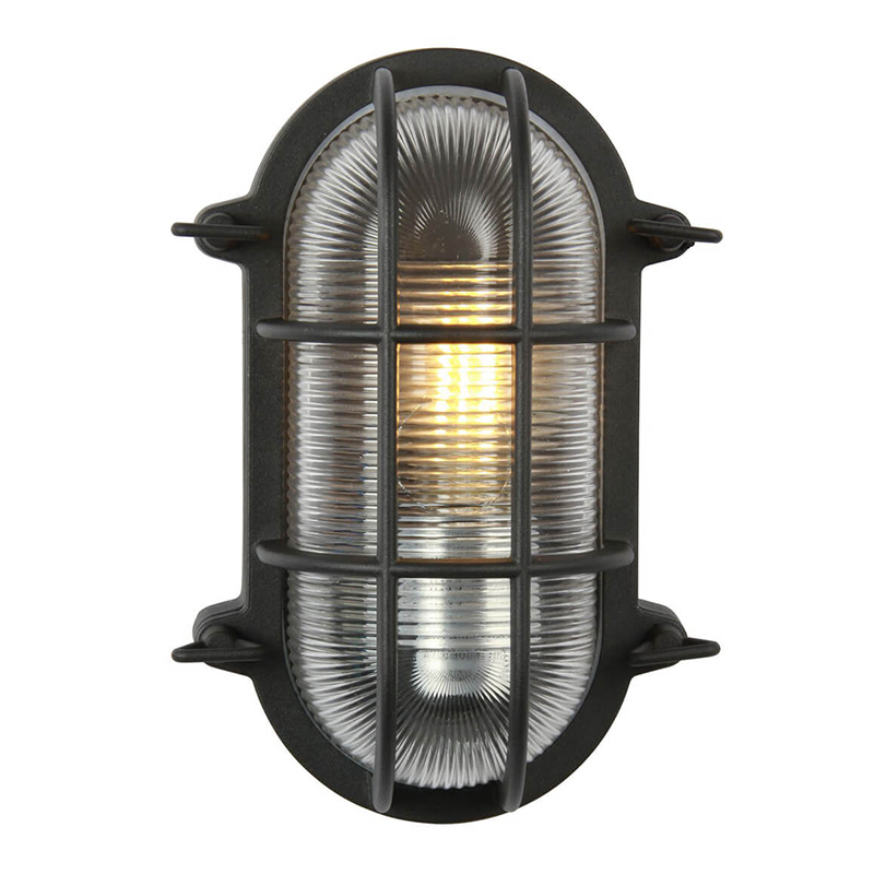 Уличный светильник Carden Cage Glass Oval Черный Уличный светильник Carden Cage Glass Oval Черный в Волгограде | Loft Concept