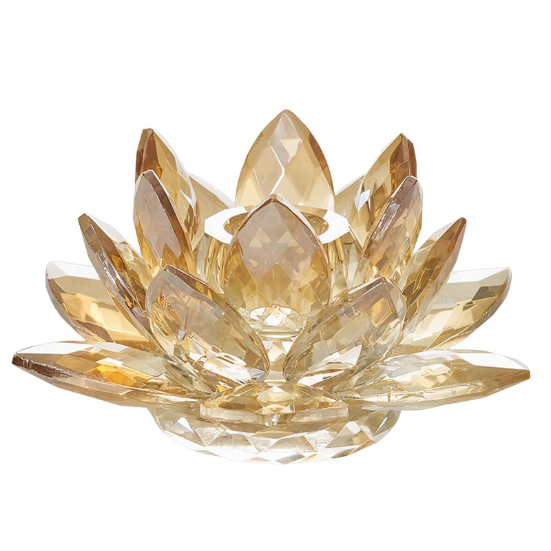Подсвечник Crystal Lotus gold Подсвечник Crystal Lotus gold в Волгограде | Loft Concept