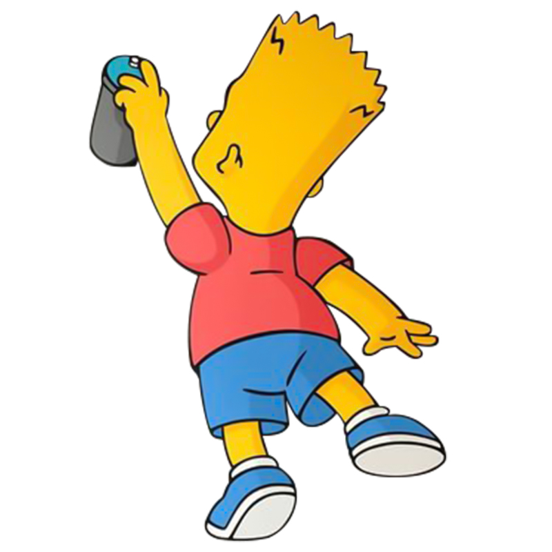 Арт-объект на стену Bart Simpson Мульти Желтый Синий Красный Арт-объект на стену Bart Simpson Мульти Желтый Синий Красный в Волгограде | Loft Concept