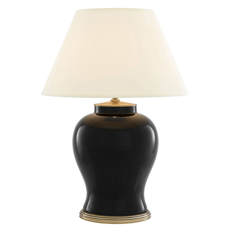 Настольная лампа Eichholtz Table Lamp Mundon Белый Черный Латунь Античная полированная Настольная лампа Eichholtz Table Lamp Mundon Белый Черный Латунь Античная полированная в Волгограде | Loft Concept