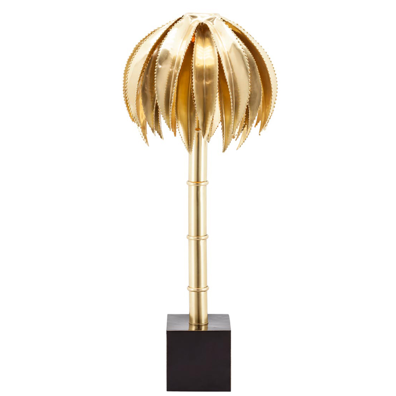 Настольная лампа TABLE LAMP PALMERY GOLD Латунь Настольная лампа TABLE LAMP PALMERY GOLD Латунь в Волгограде | Loft Concept