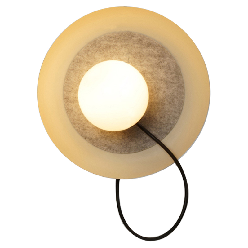 Настенный светильник с магнитными плафоном MARGOTT WALL LAMP Белый Оранжевый Черный Настенный светильник с магнитными плафоном MARGOTT WALL LAMP Белый Оранжевый Черный в Волгограде | Loft Concept