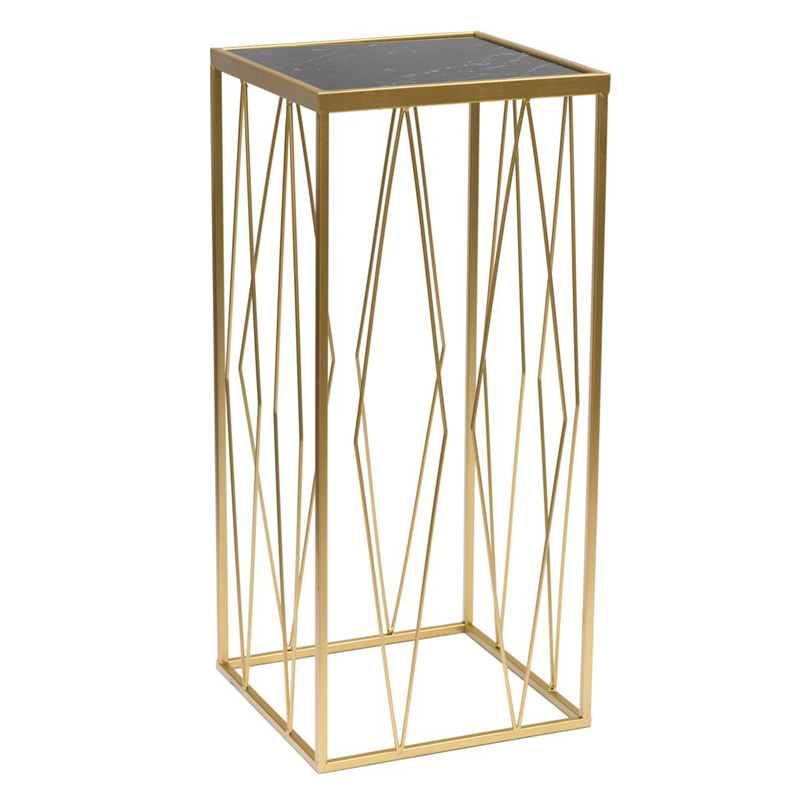 Подставка Geometric Interior Stand чёрный мрамор Золотой Черный Мрамор Nero в Волгограде | Loft Concept 