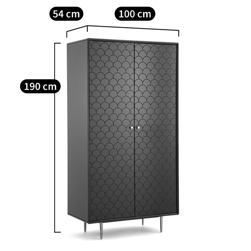 Шкаф двухдверный Scale Ornament Blue Wardrobe Шкаф двухдверный Scale Ornament Blue Wardrobe в Волгограде