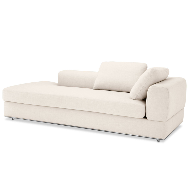 Кушетка Eichholtz Sofa Canyon Right Молочный Нержавеющая сталь Кушетка Eichholtz Sofa Canyon Right Молочный Нержавеющая сталь в Волгограде | Loft Concept
