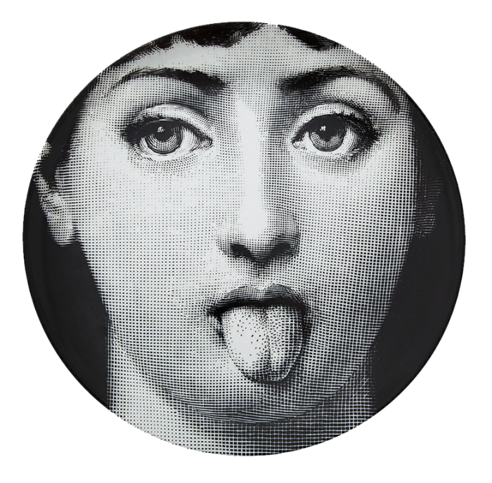 Декоративная тарелка Fornasetti 082 Черный Декоративная тарелка Fornasetti 082 Черный в Волгограде | Loft Concept