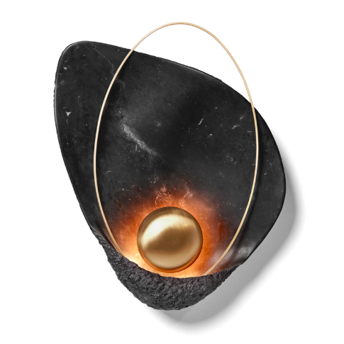 Бра Ginger & Jagger Pearl Black WALL LAMP Латунь Черный Мрамор Nero Бра Ginger & Jagger Pearl Black WALL LAMP Латунь Черный Мрамор Nero в Волгограде | Loft Concept