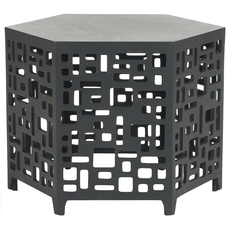 Приставной стол Theon Side Table Black Черный Приставной стол Theon Side Table Black Черный в Волгограде | Loft Concept