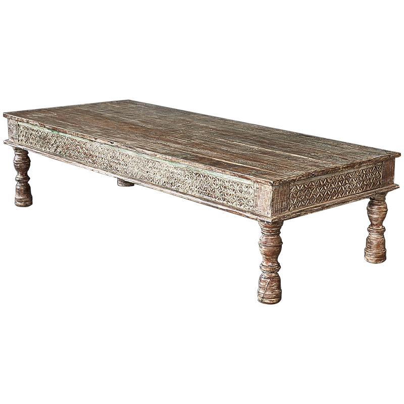 Кофейный стол из массива манго Devina Grey Mango Coffee Table Коричневый винтаж Кофейный стол из массива манго Devina Grey Mango Coffee Table Коричневый винтаж в Волгограде | Loft Concept