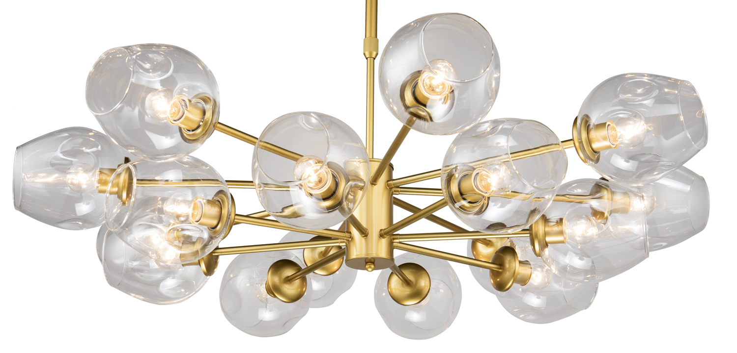 Люстра Branching Bubble Chandelier gold 16 - фото