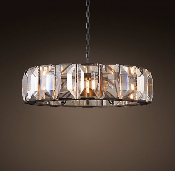 Люстра RH Harlow Crystal Round Chandelier 10 Черный Люстра RH Harlow Crystal Round Chandelier 10 Черный в Волгограде | Loft Concept