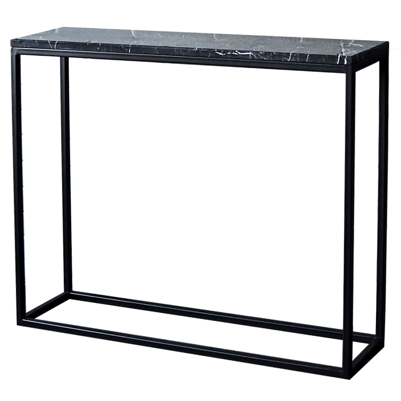 Консоль с чёрной мраморной столешницей Different Marble Black Черный Консоль с чёрной мраморной столешницей Different Marble Black Черный в Волгограде | Loft Concept