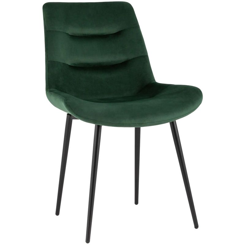 Стул Austin Chair Зеленый Велюр Зеленый Черный Стул Austin Chair Зеленый Велюр Зеленый Черный в Волгограде | Loft Concept