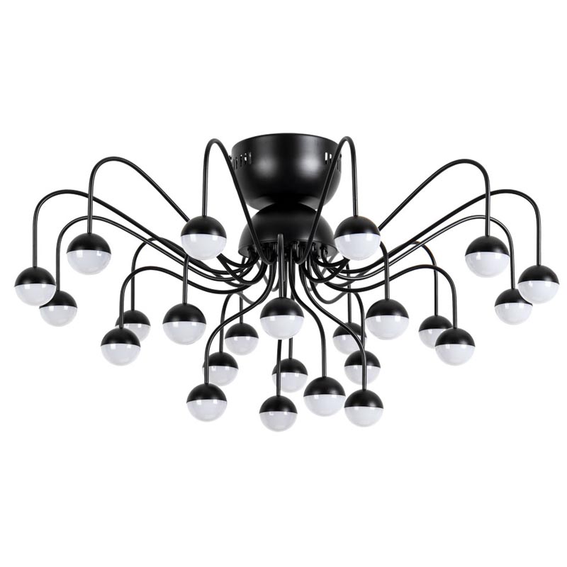 Потолочная люстра Vilelme Chandelier black Черный Потолочная люстра Vilelme Chandelier black Черный в Волгограде | Loft Concept