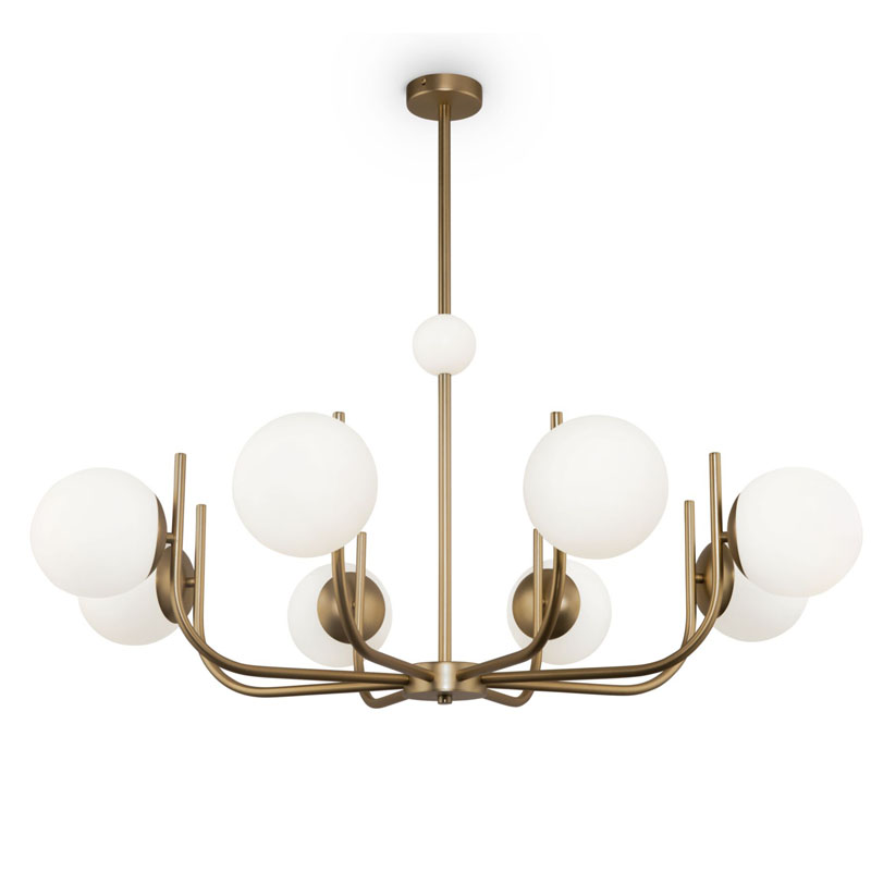 Люстра Felicitat Chandelier 103 Латунь Белый Люстра Felicitat Chandelier 103 Латунь Белый в Волгограде | Loft Concept