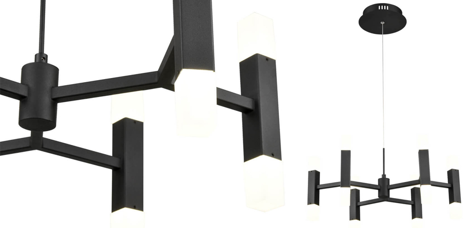 Люстра Rigor & Conciseness Lighting Angular Plafond Black Люстра Rigor & Conciseness Lighting Angular Plafond Black - Loft-Concept в Волгограде