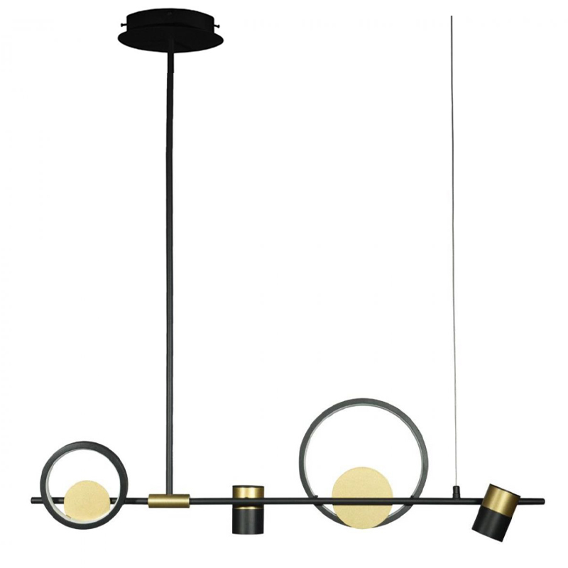 Люстра Chariklo Duo Chandelier Черный Латунь Люстра Chariklo Duo Chandelier Черный Латунь в Волгограде | Loft Concept