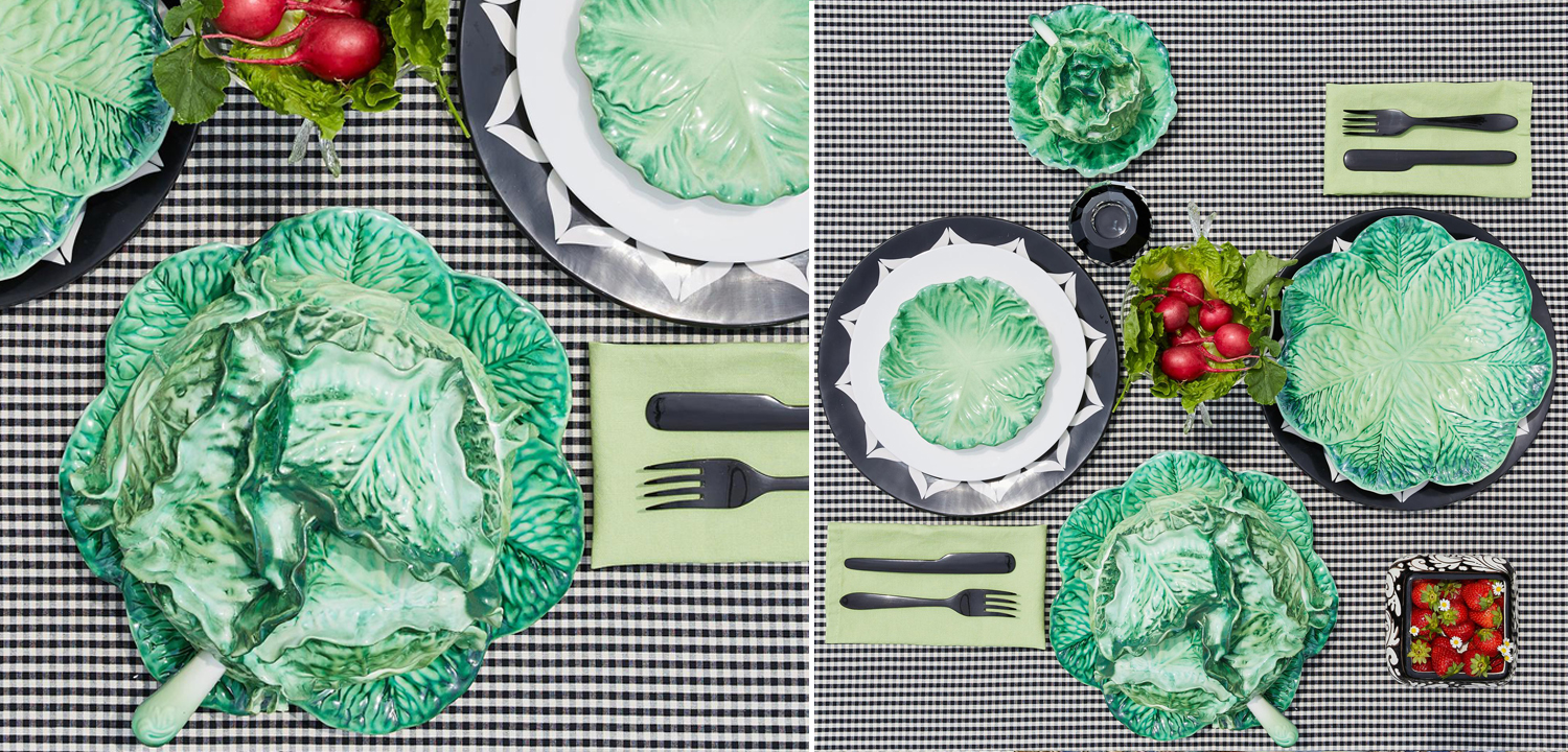 Супница SOUP BOWL CABBAGE SMALL W/PLATE D13 - фото