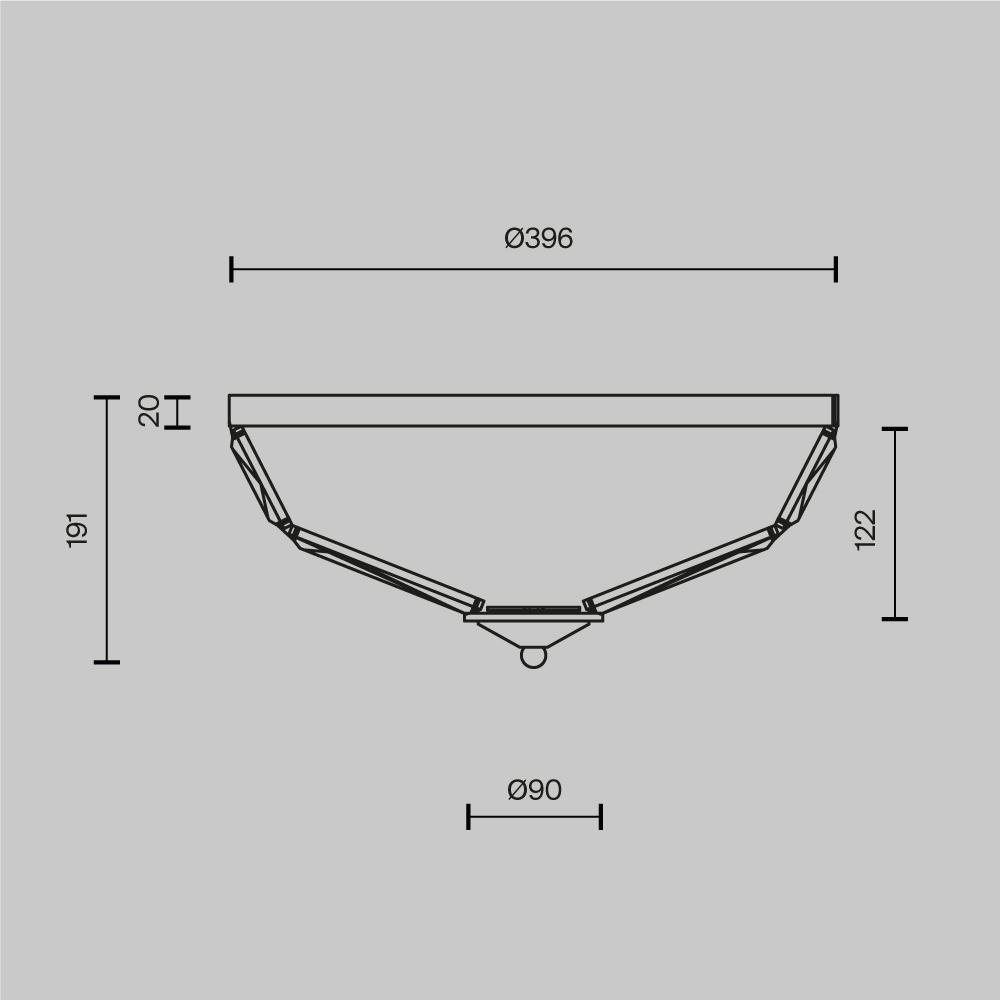Потолочный светильник Facet E14х4 в Волгограде