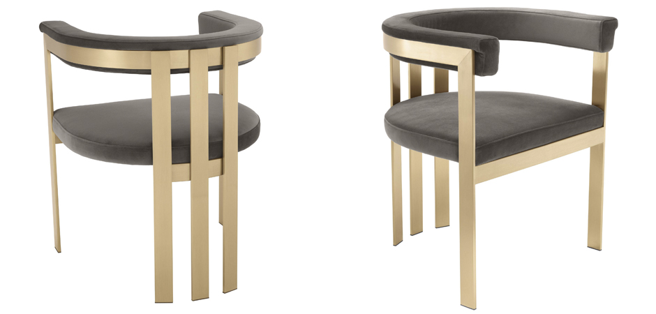 Стул Eichholtz Dining Chair Clubhouse grey Стул Eichholtz Dining Chair Clubhouse grey - Loft-Concept в Волгограде