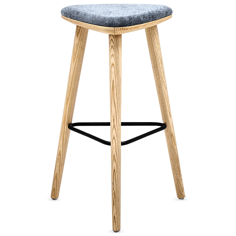 Барный стул Bitan Stool Черный Древесина Серый Барный стул Bitan Stool Черный Древесина Серый в Волгограде | Loft Concept