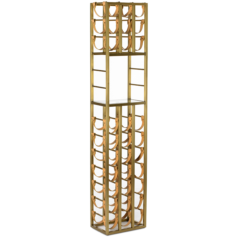Стойка для хранения вина Wine Rack Золотой Бежевый в Волгограде | Loft Concept 