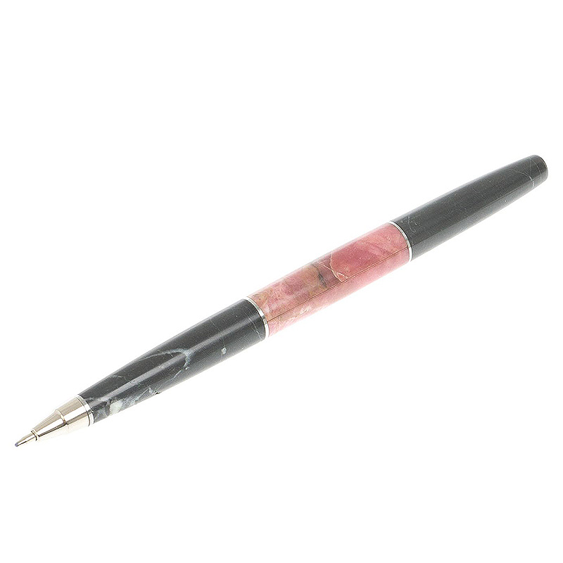 Ручка шариковая из натуральных камней Родонит Змеевик Stone Pens Розовый Черный Серебряный Ручка шариковая из натуральных камней Родонит Змеевик Stone Pens Розовый Черный Серебряный в Волгограде | Loft Concept