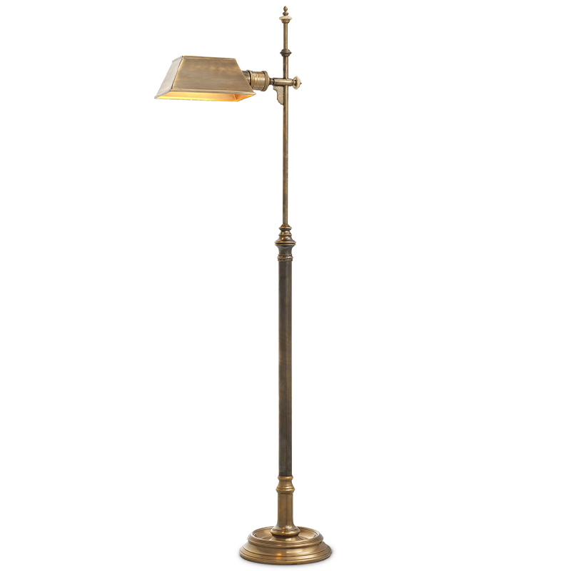 Торшер Eichholtz Floor Lamp Charlene Латунь Винтажная латунь в Волгограде | Loft Concept 