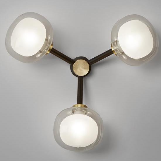 Бра NABILA WALL CEILING LAMP Глянцевое золото Белый Черный Бра NABILA WALL CEILING LAMP Глянцевое золото Белый Черный в Волгограде | Loft Concept