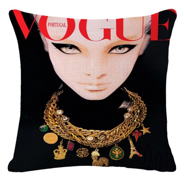 Декоративная подушка VOGUE I Мульти Черный Красный Декоративная подушка VOGUE I Мульти Черный Красный в Волгограде | Loft Concept