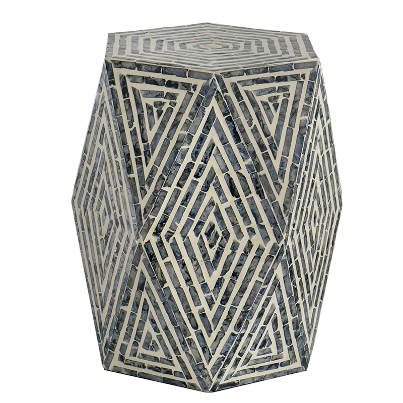 Приставной стол Geometric Инкрустация ракушками устриц Приставной стол Geometric Инкрустация ракушками устриц в Волгограде | Loft Concept