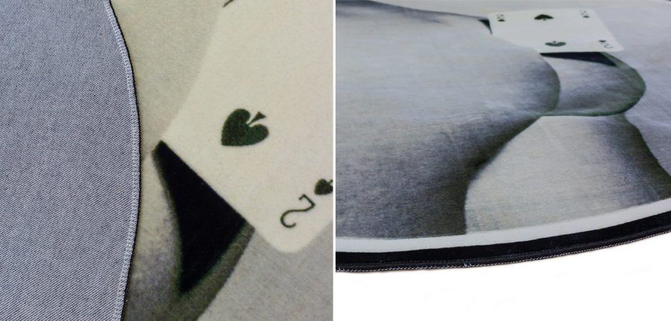 Ковер Seletti Round Rug Two of Spades Ковер Seletti Round Rug Two of Spades - Loft-Concept в Волгограде