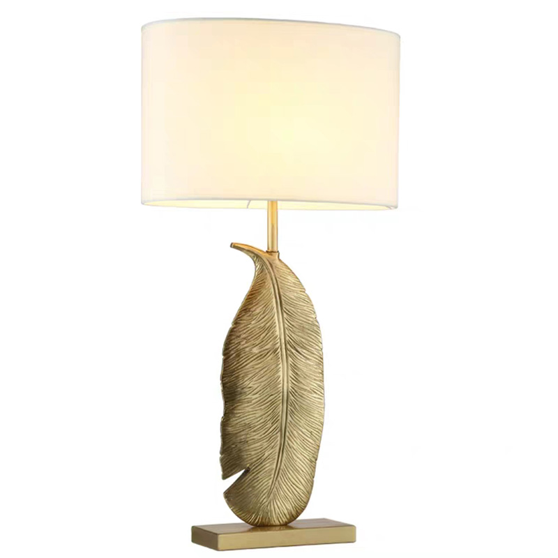 Настольная лампа Leaf Brass Table Lamp Золотой Белый Черный Настольная лампа Leaf Brass Table Lamp Золотой Белый Черный в Волгограде | Loft Concept