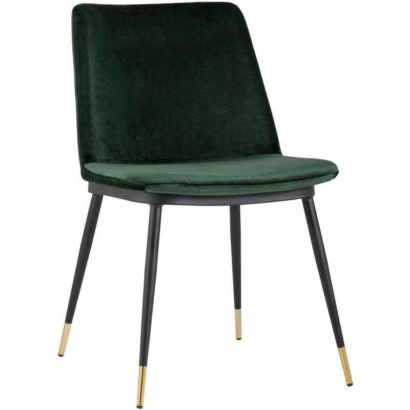 Стул Melissa Chair Зеленый Велюр Зеленый Черный Стул Melissa Chair Зеленый Велюр Зеленый Черный в Волгограде | Loft Concept