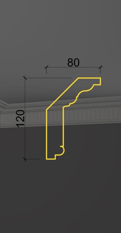 Карниз с орнаментом KO-03 в Волгограде