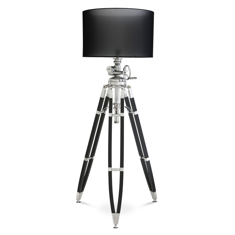 Торшер Eichholtz Floor Lamp Royal Marine Black Черный Алюминий Торшер Eichholtz Floor Lamp Royal Marine Black Черный Алюминий в Волгограде | Loft Concept